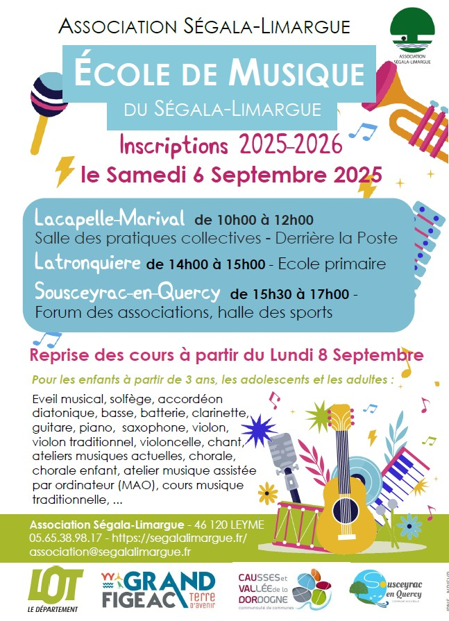 Inscriptions école de musique 2025-2026