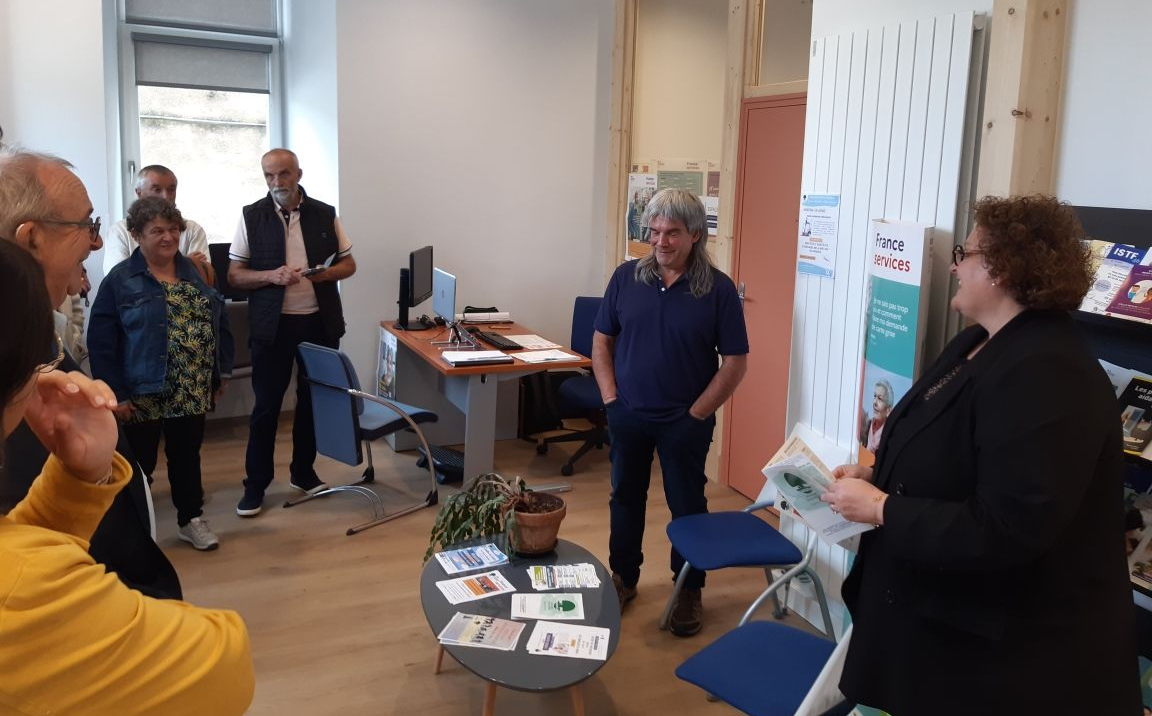 Visite de la sous-préfète Eve Hermann, le 16/09 à Sousceyrac-en-Quercy