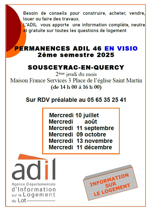 Permanences ADIL Sousceyrac-en-Quercy