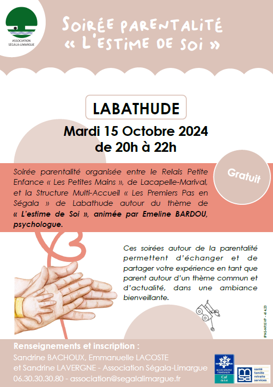 Soirée Parentalité le 15/10 à Labathude