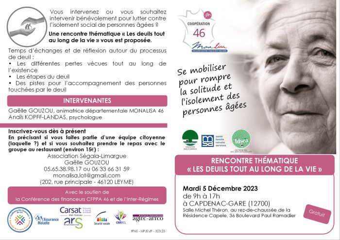 Rencontre thématique sur 'les deuils tout au long de la vie'