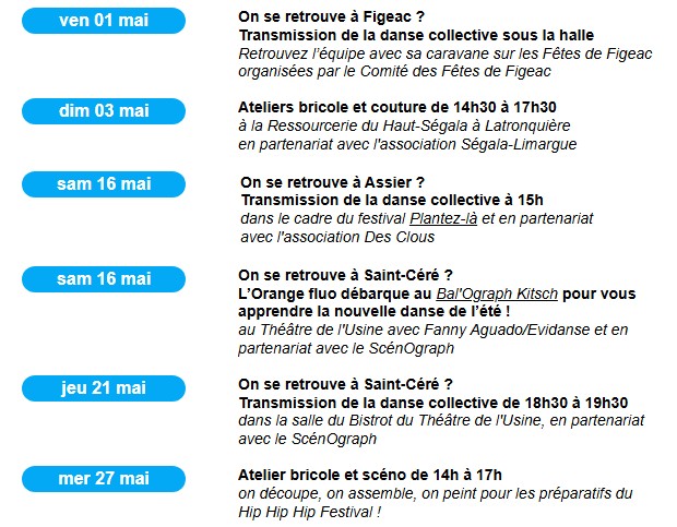 Programme création participative en Mai