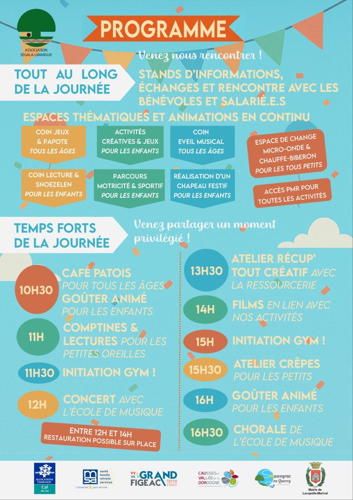 Programme détaillé de la Journée Portes Ouvertes de l'Association Ségala-Limargue à Lacapelle-Marival le 31/01 !