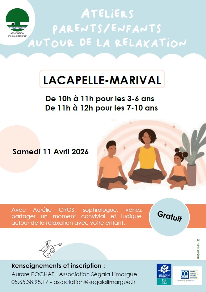 Atelier relaxation à Lacapelle-Marival le 11/04