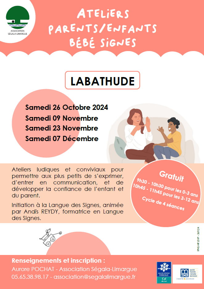 Ateliers parents/enfants bébé signes