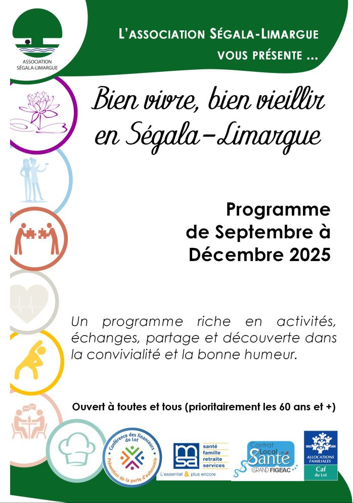 Programme "Bien vivre, bien vieillir en Ségala-Limargue" 1er semestre 2025