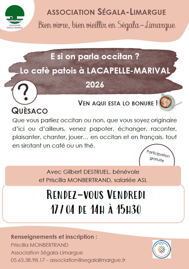 Le retour des Café Patois à Lacapelle-Marival !