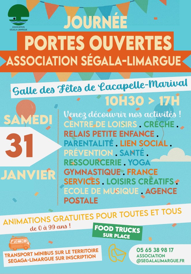 Journée Portes Ouvertes Association Ségala-Limargue à Lacapelle-Marival le 31/01