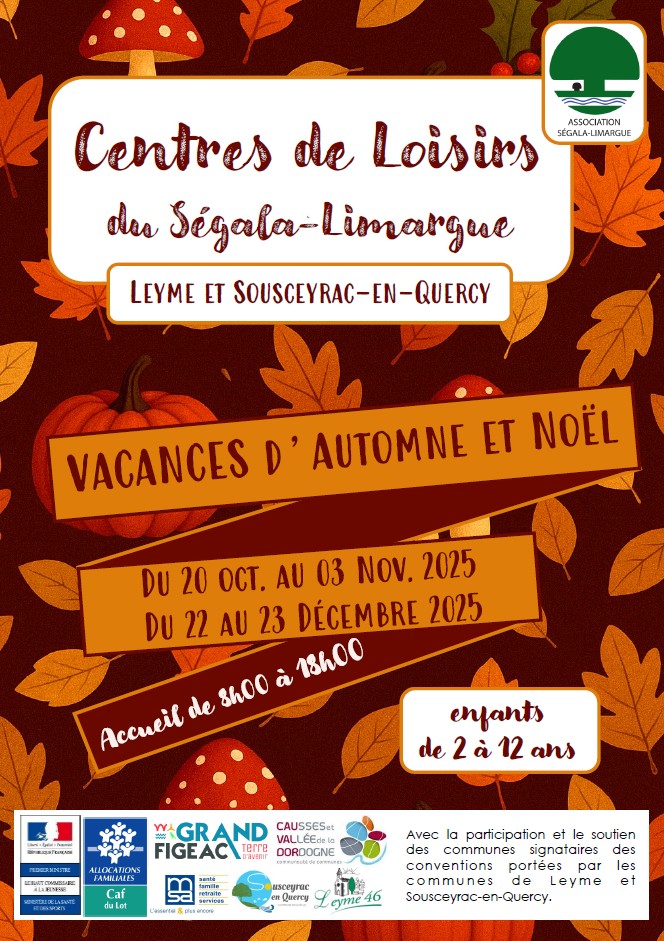 Programme des Vacances d'Automne et de Noël !