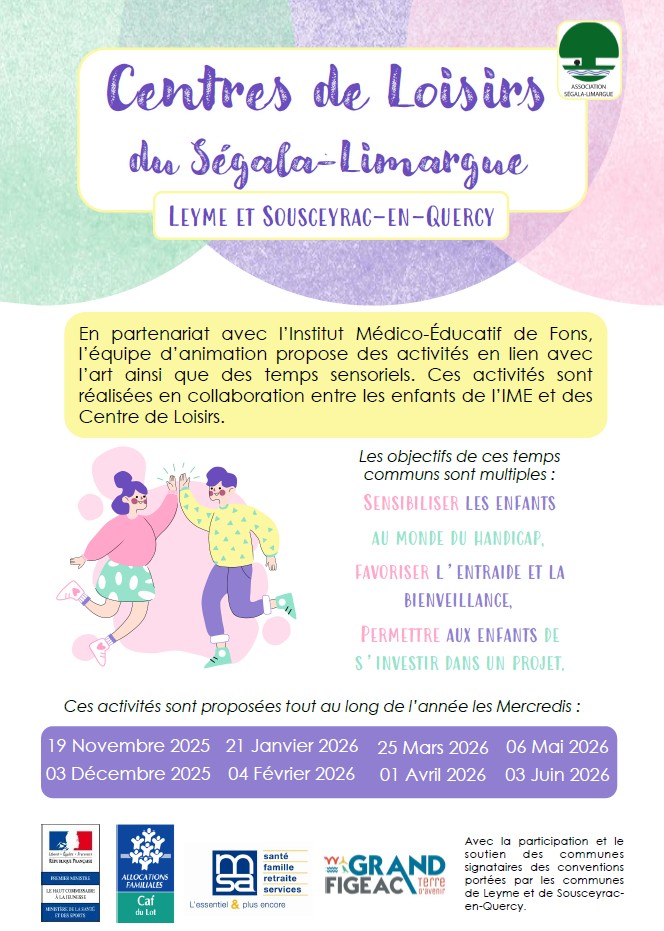 Partenariat Centres de Loisirs et IME de Fons