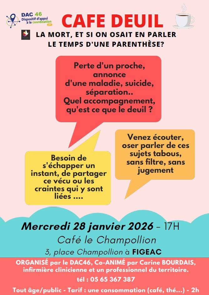Café Deuil 28/01 à FIgeac
